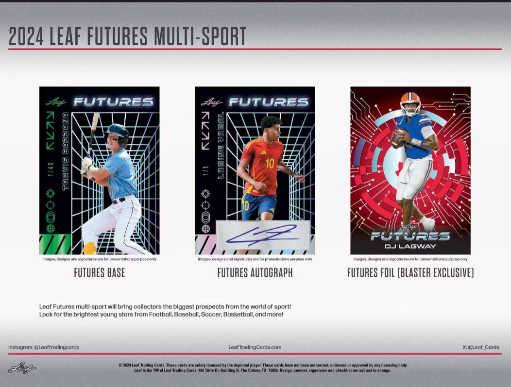 2024 Leaf Futures Multi Sport Blaster Box  ( Pre Order , 02/28/2025 Release Date )